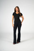 BLACK V SHAPED TOP