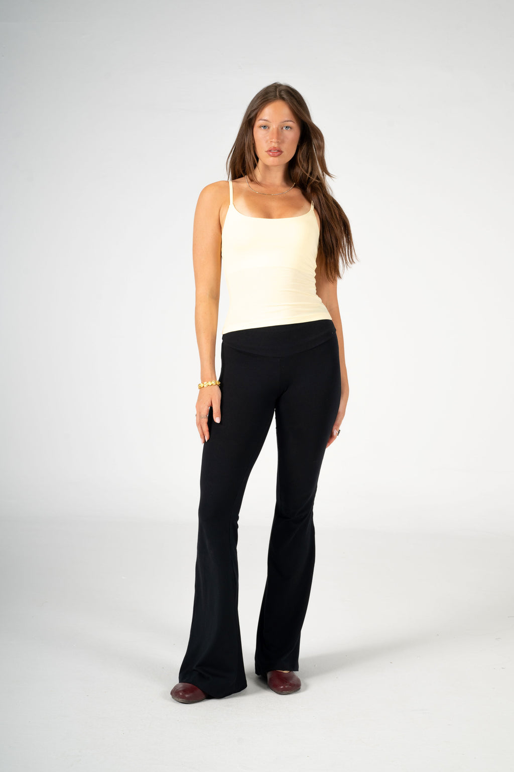 YELLOW THIN STRAP TOP