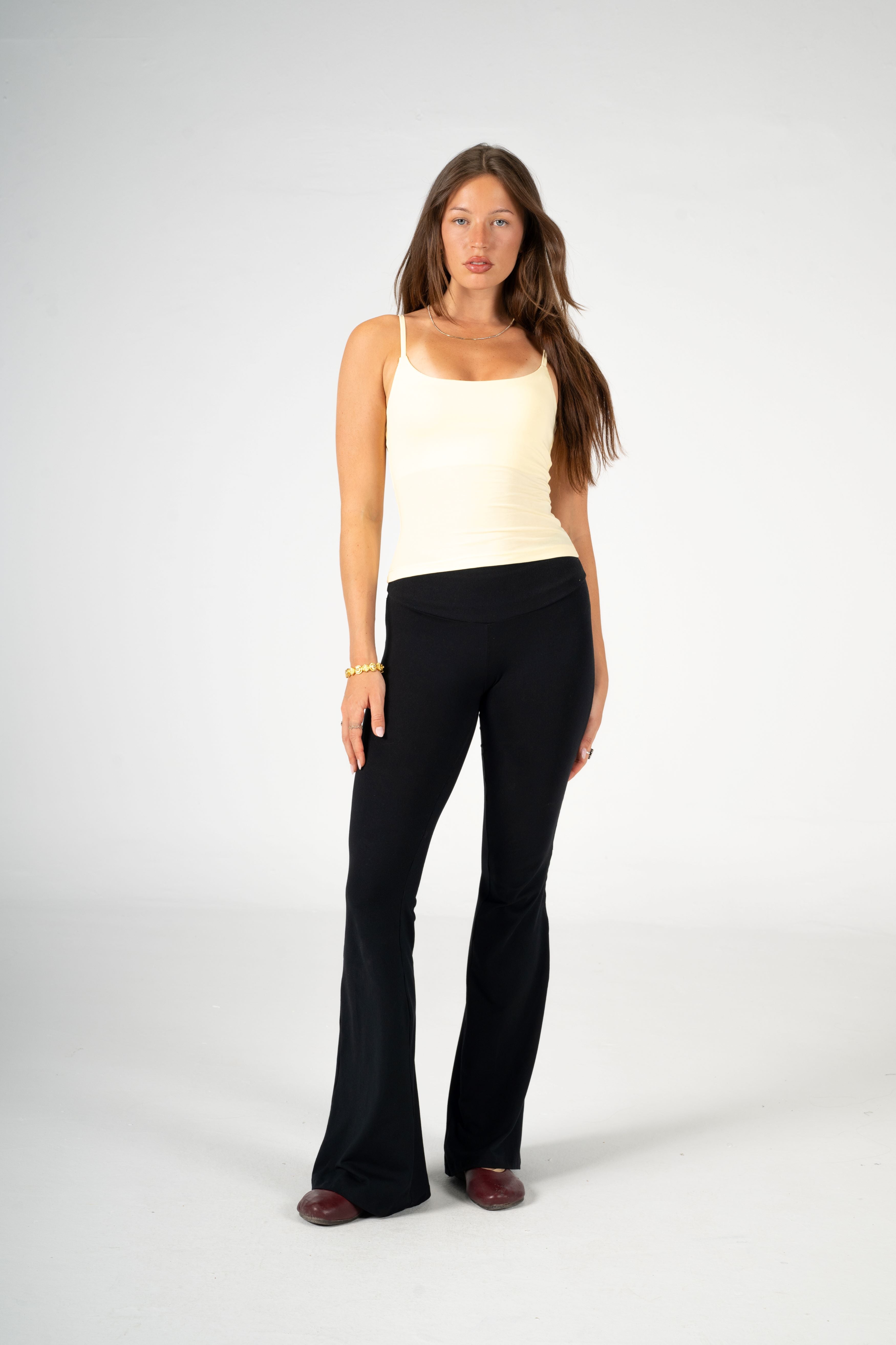YELLOW THIN STRAP TOP