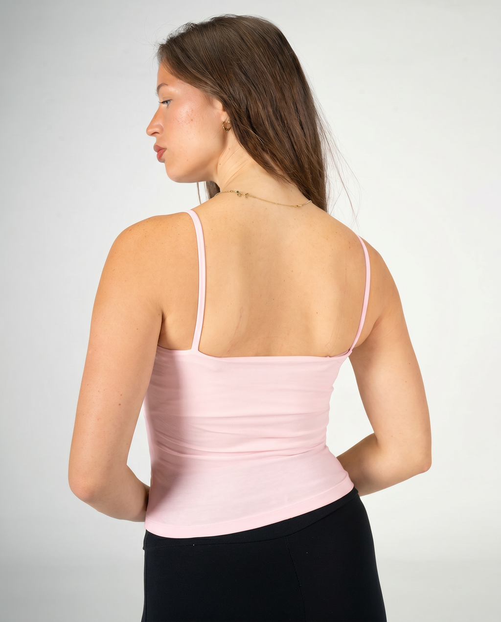 PINK THIN STRAP TOP