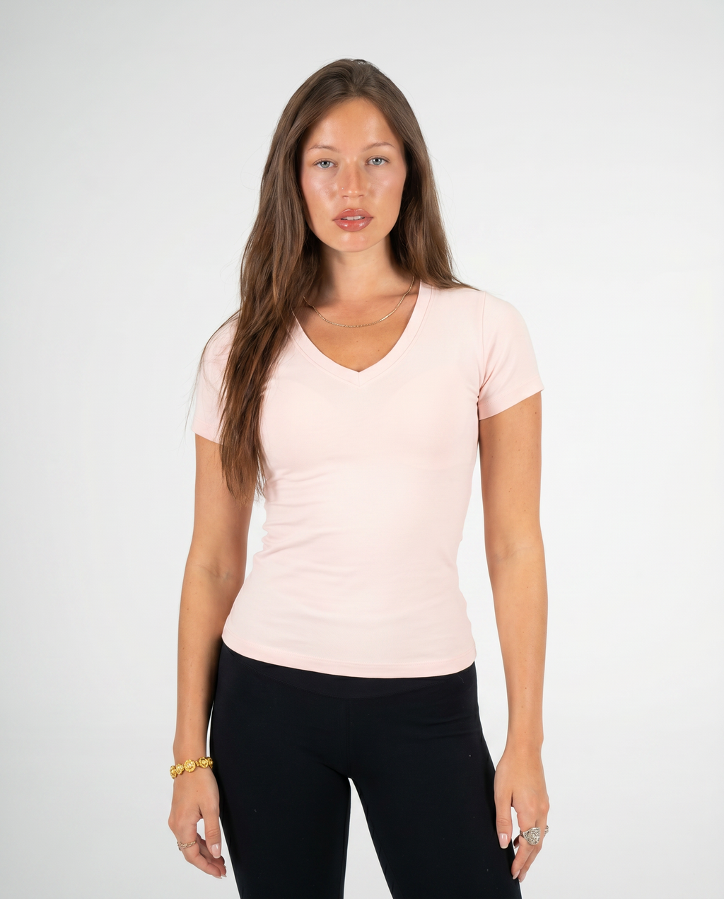 PINK V SHAPED TOP