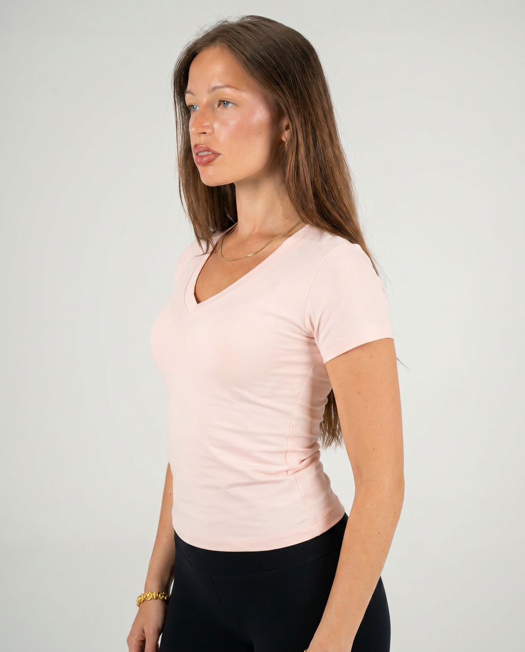 PINK V SHAPED TOP