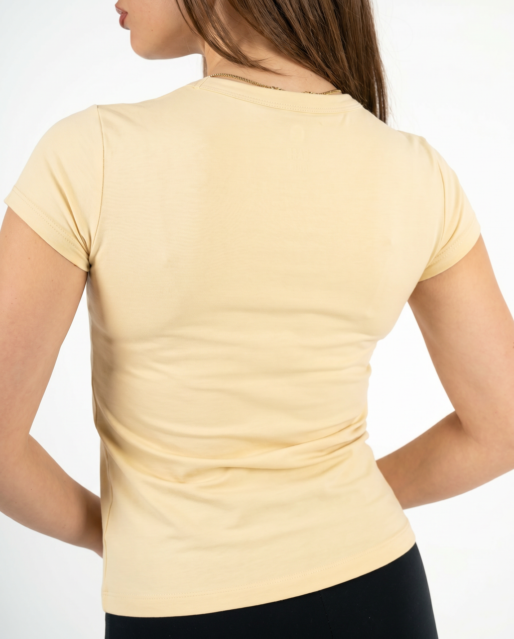 YELLOW ROUND NECK TOP
