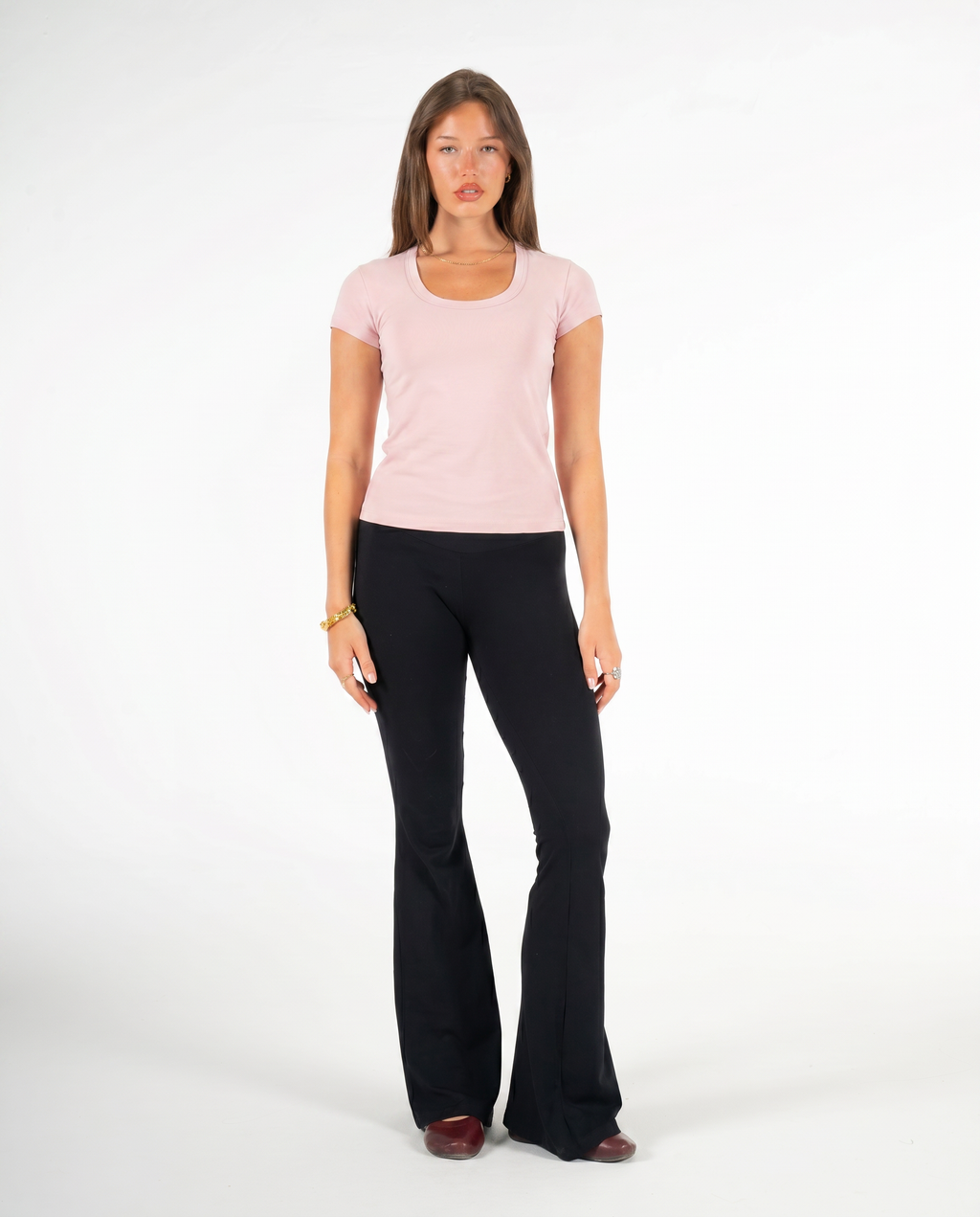 PINK ROUND NECK TOP