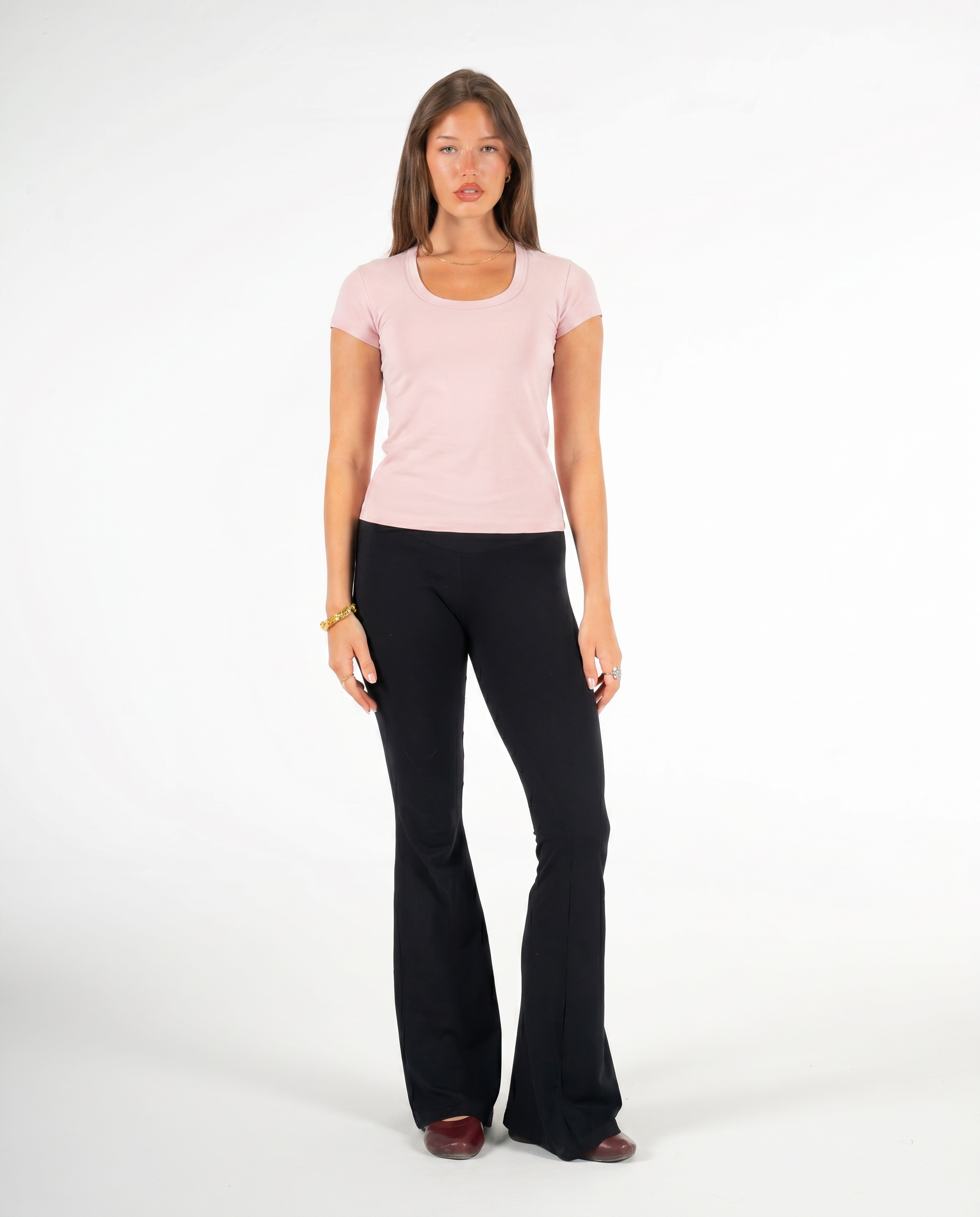 PINK ROUND NECK TOP