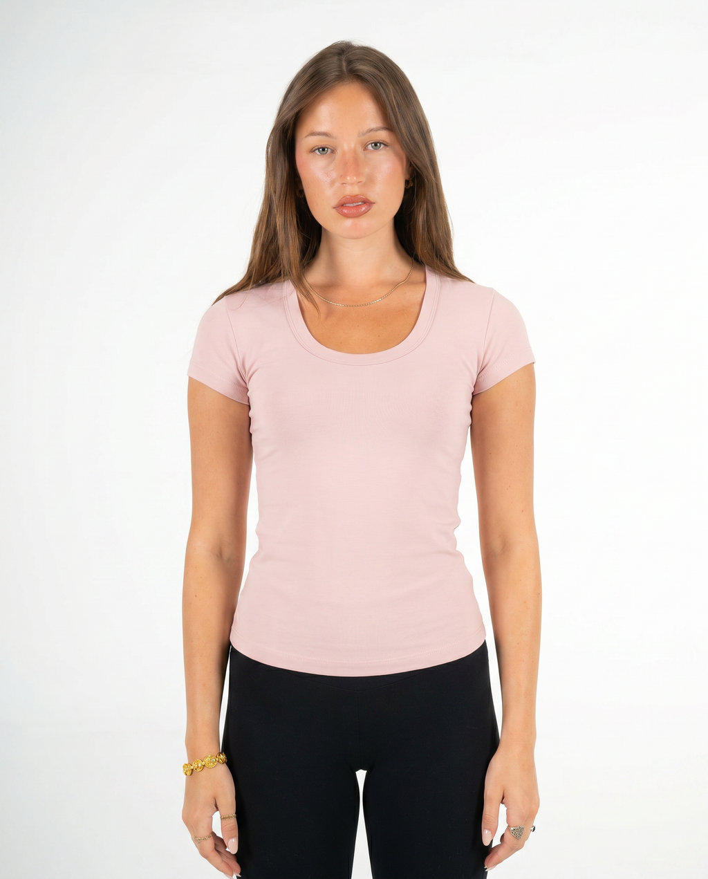 PINK ROUND NECK TOP