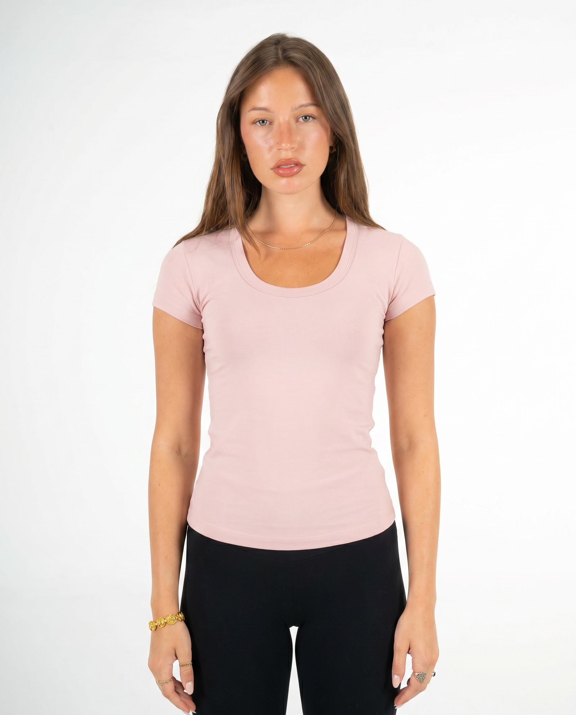 PINK ROUND NECK TOP