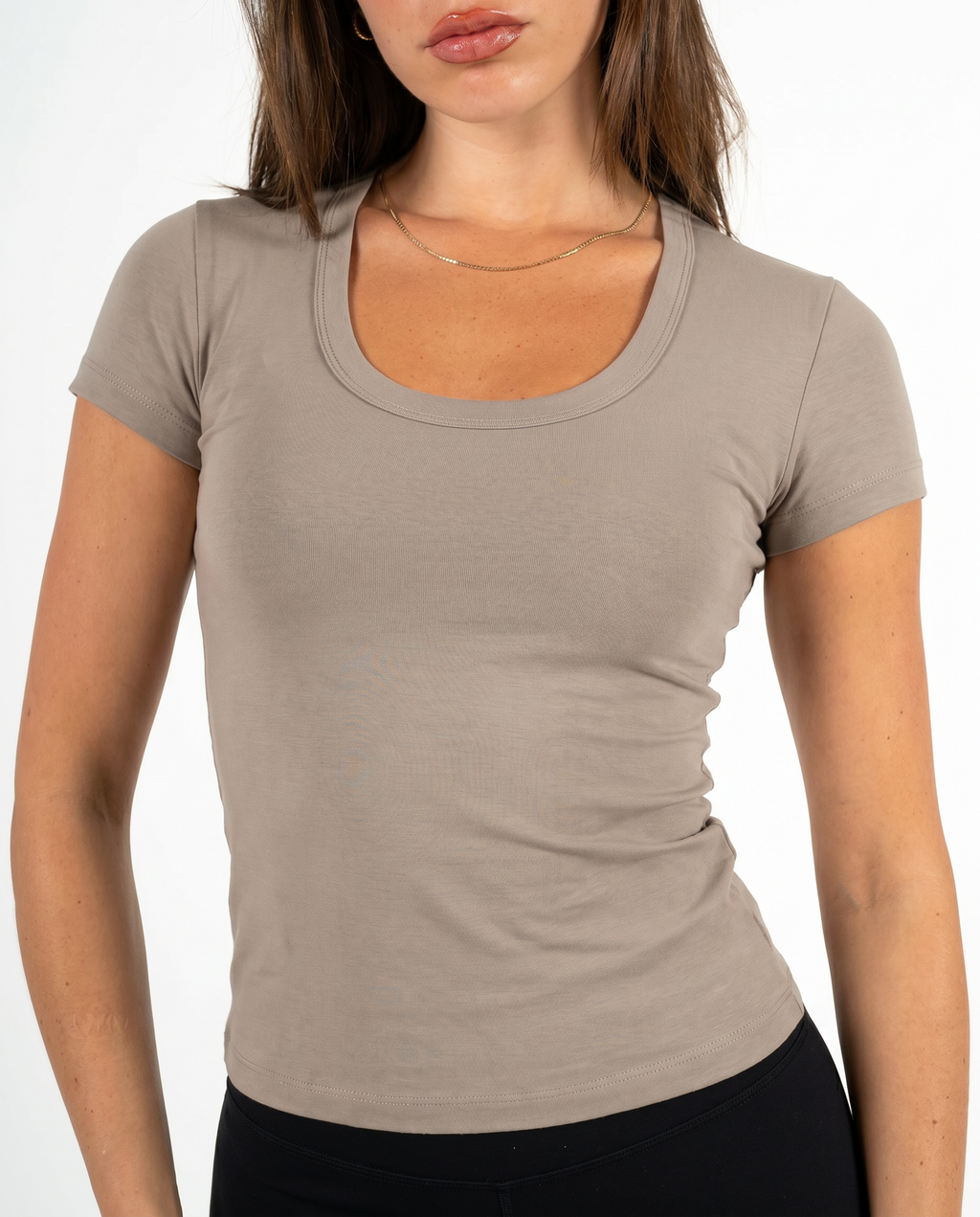 STONE ROUND NECK TOP