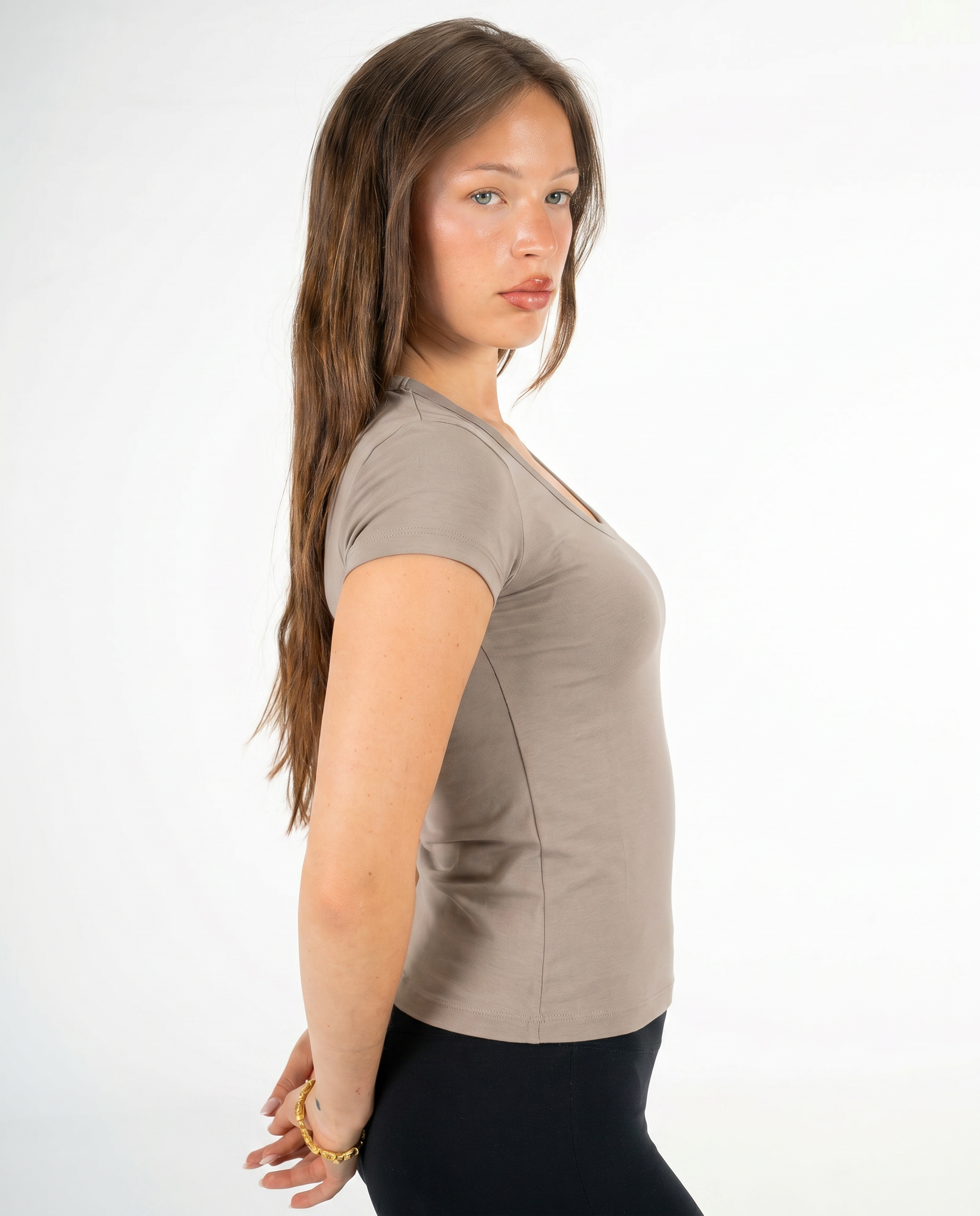 STONE ROUND NECK TOP