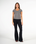 GRAY ROUND NECK TOP