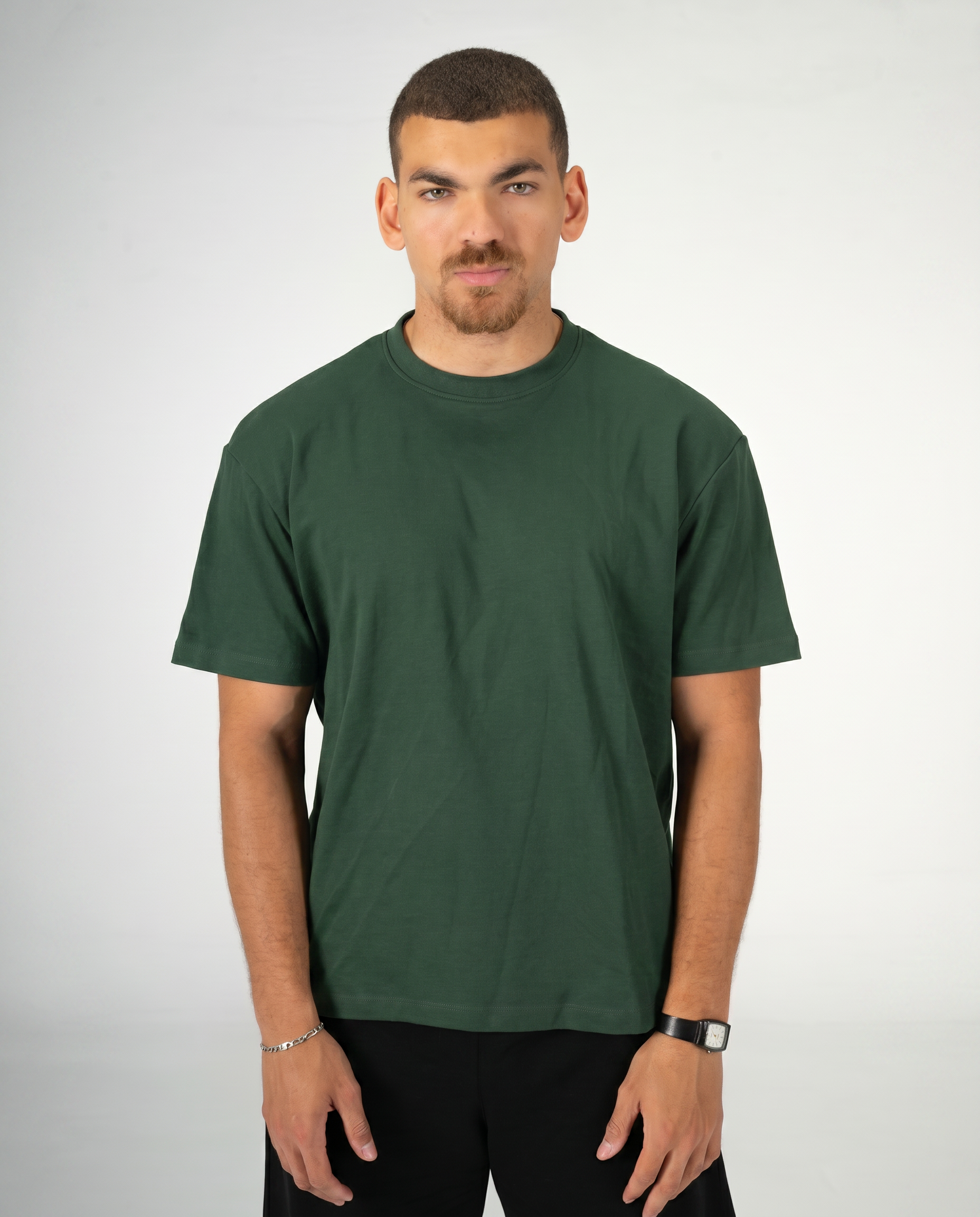 GREEN REGULAR FIT T-SHIRT