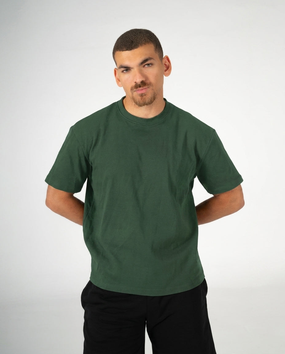 GREEN REGULAR FIT T-SHIRT
