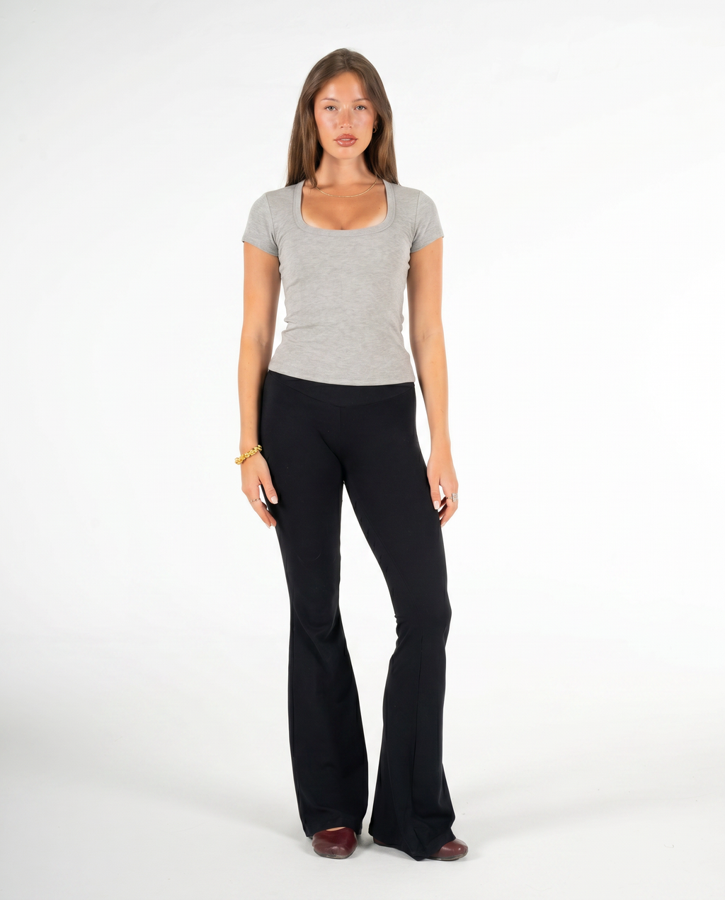 STONE ROUND NECK TOP
