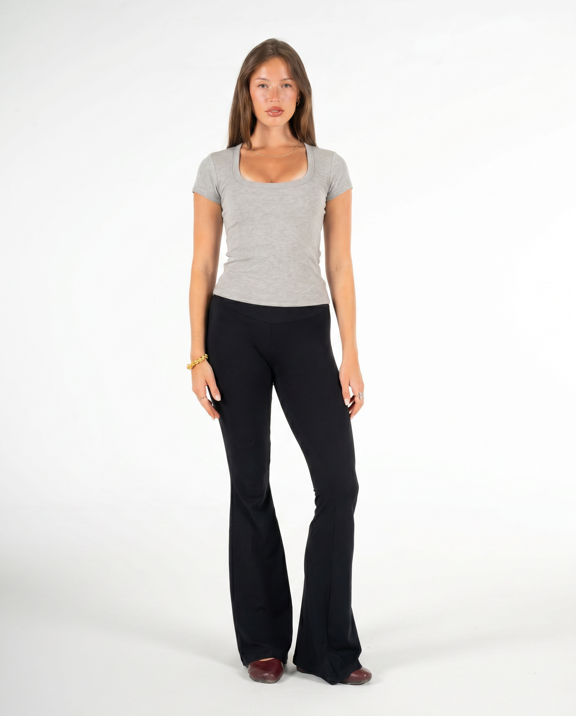 STONE ROUND NECK TOP
