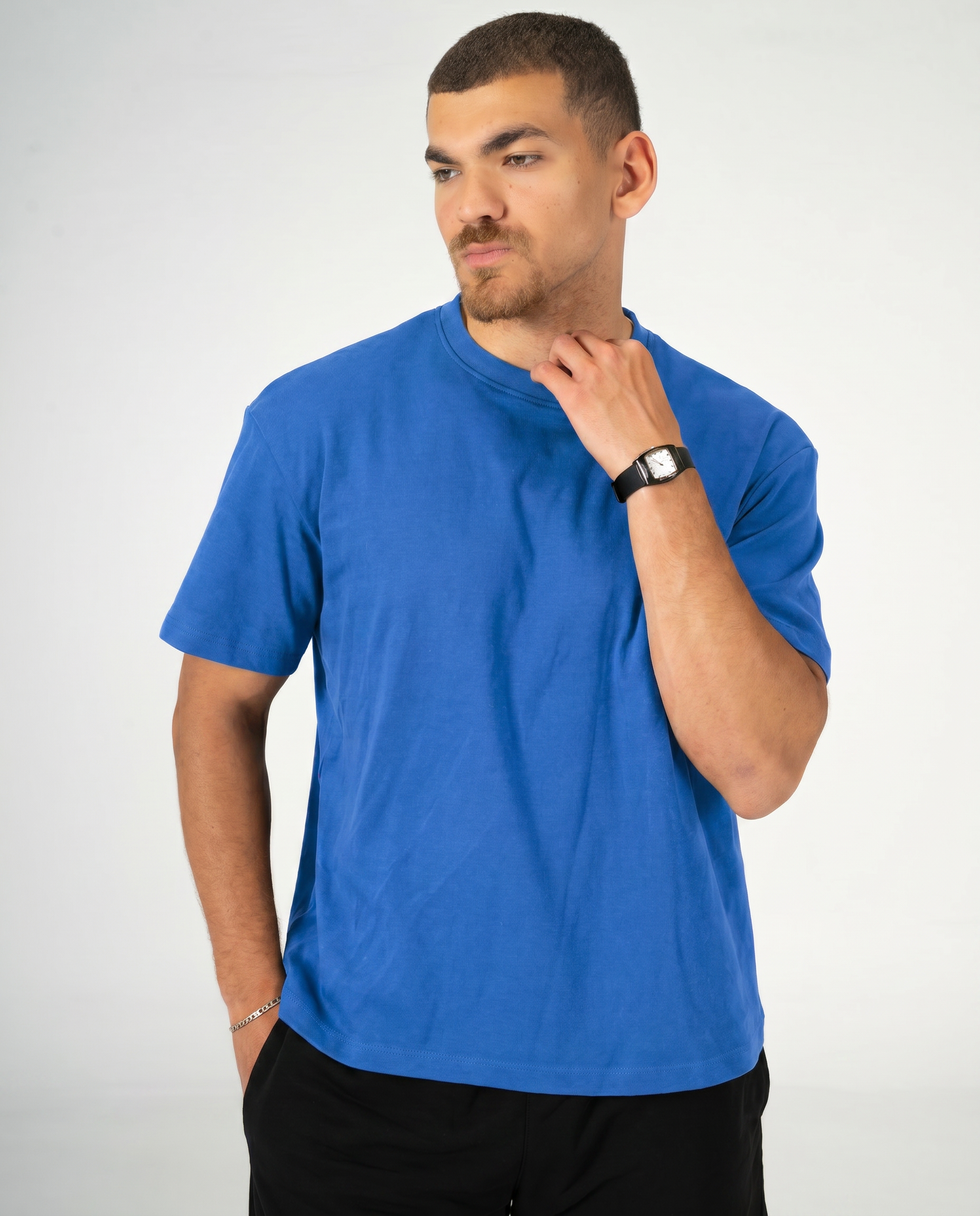 BLUE REGULAR FIT T-SHIRT