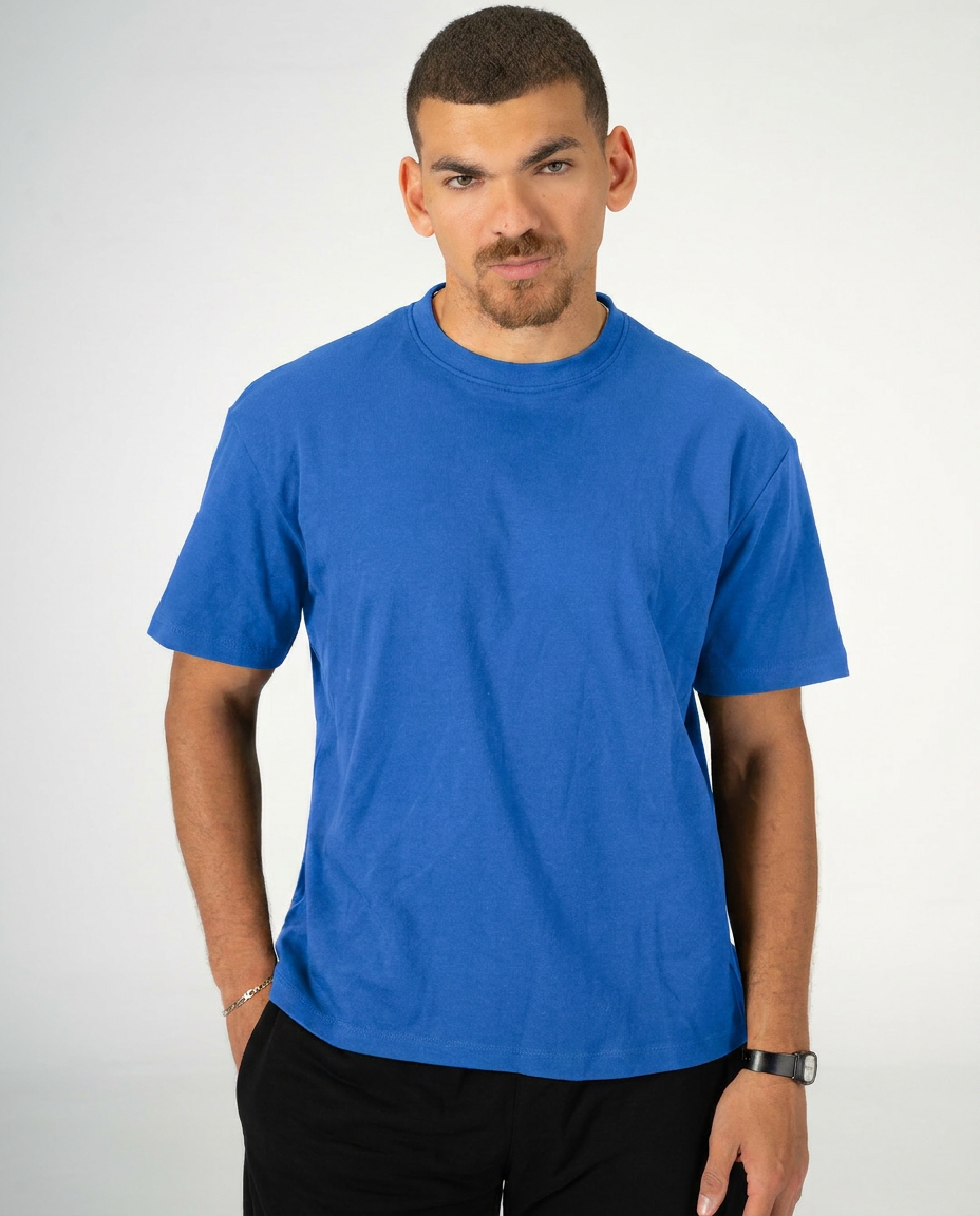 BLUE REGULAR FIT T-SHIRT