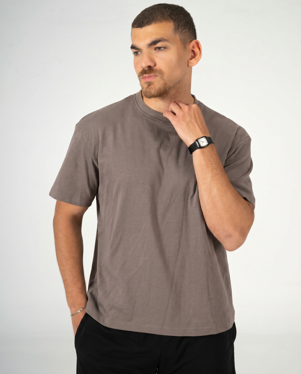 GREY REGULAR FIT T-SHIRT
