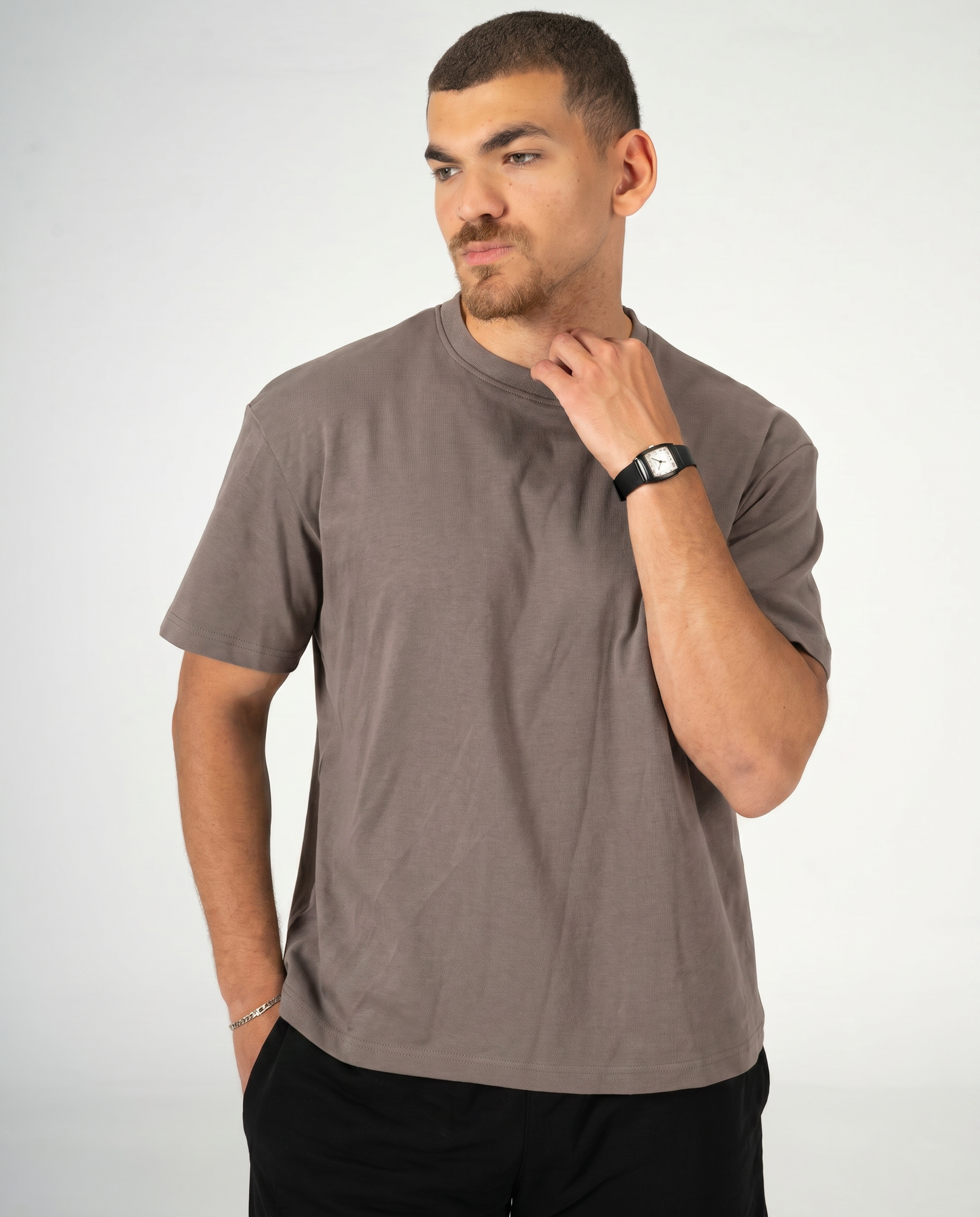 GREY REGULAR FIT T-SHIRT