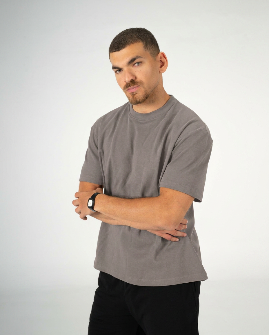 GREY REGULAR FIT T-SHIRT