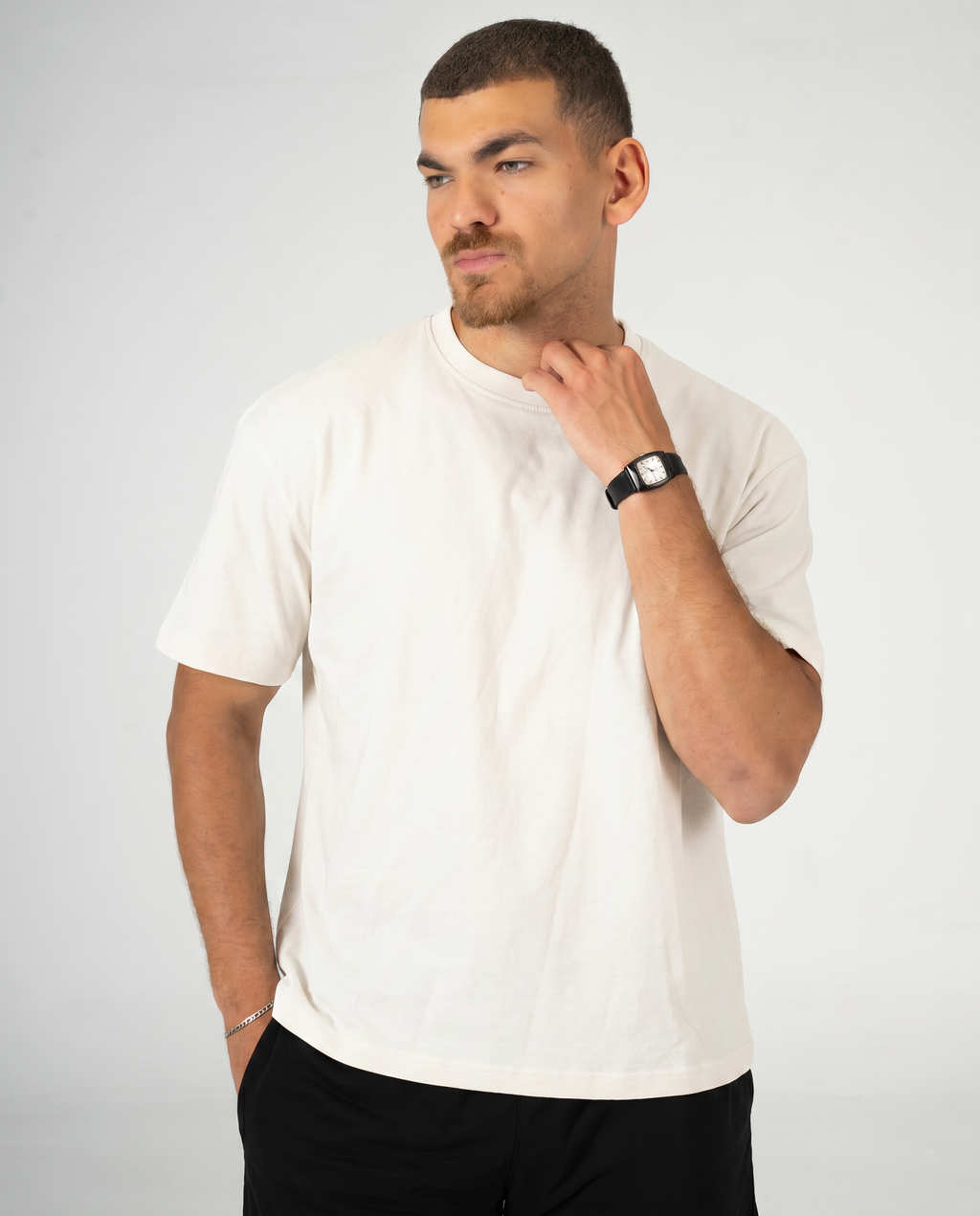 WHITE REGULAR FIT T-SHIRT