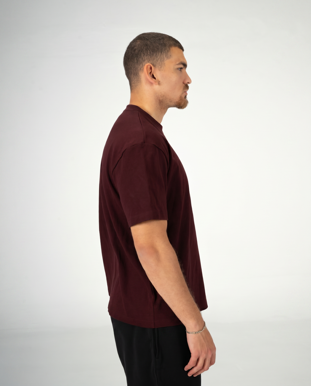 BURGUNDY REGULAR FIT T-SHIRT