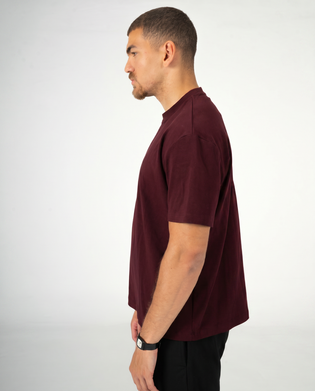 BURGUNDY REGULAR FIT T-SHIRT