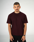 BURGUNDY REGULAR FIT T-SHIRT
