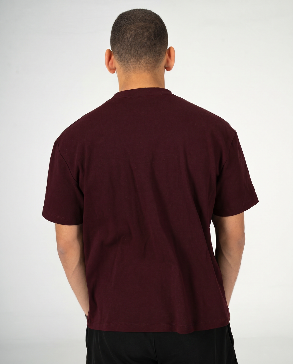 BURGUNDY REGULAR FIT T-SHIRT