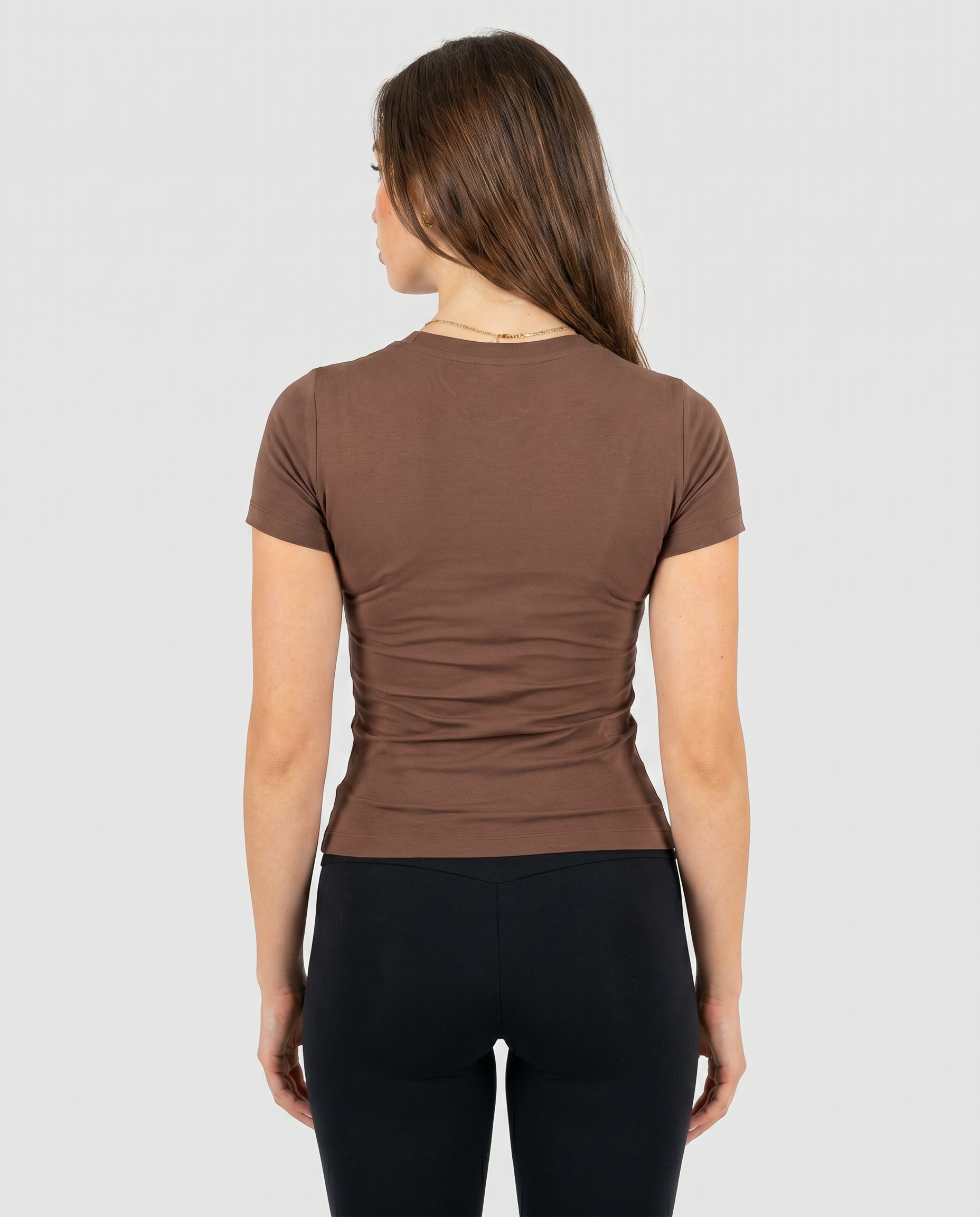BROWN V SHAPED TOP