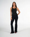 BLACK BUTTONED TANK TOP