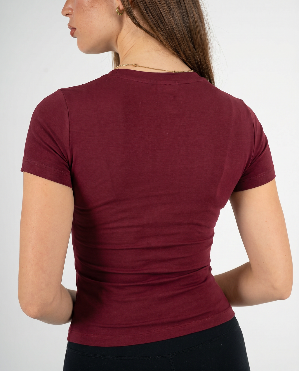 BURGUNDY V SHAPED TOP
