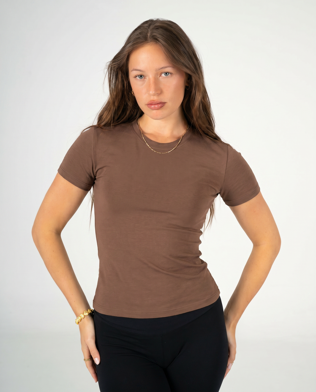 BROWN SHORT SLEEVE