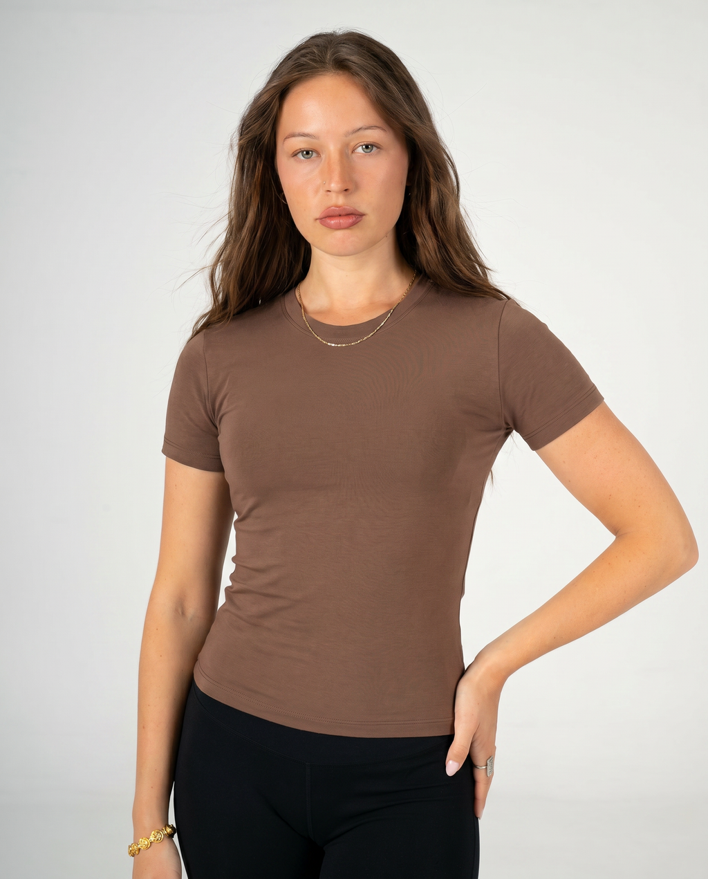 BROWN SHORT SLEEVE