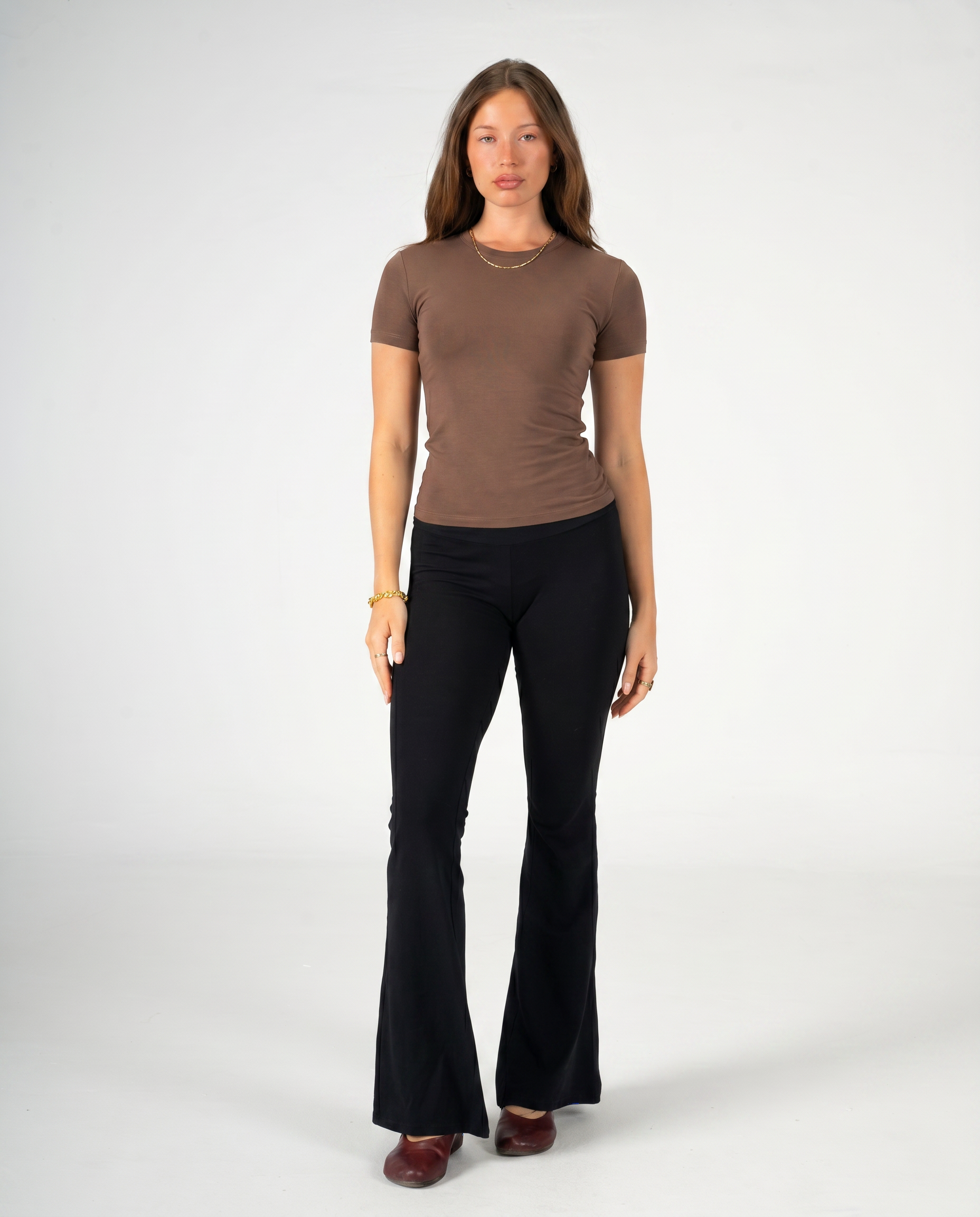 BROWN SHORT SLEEVE