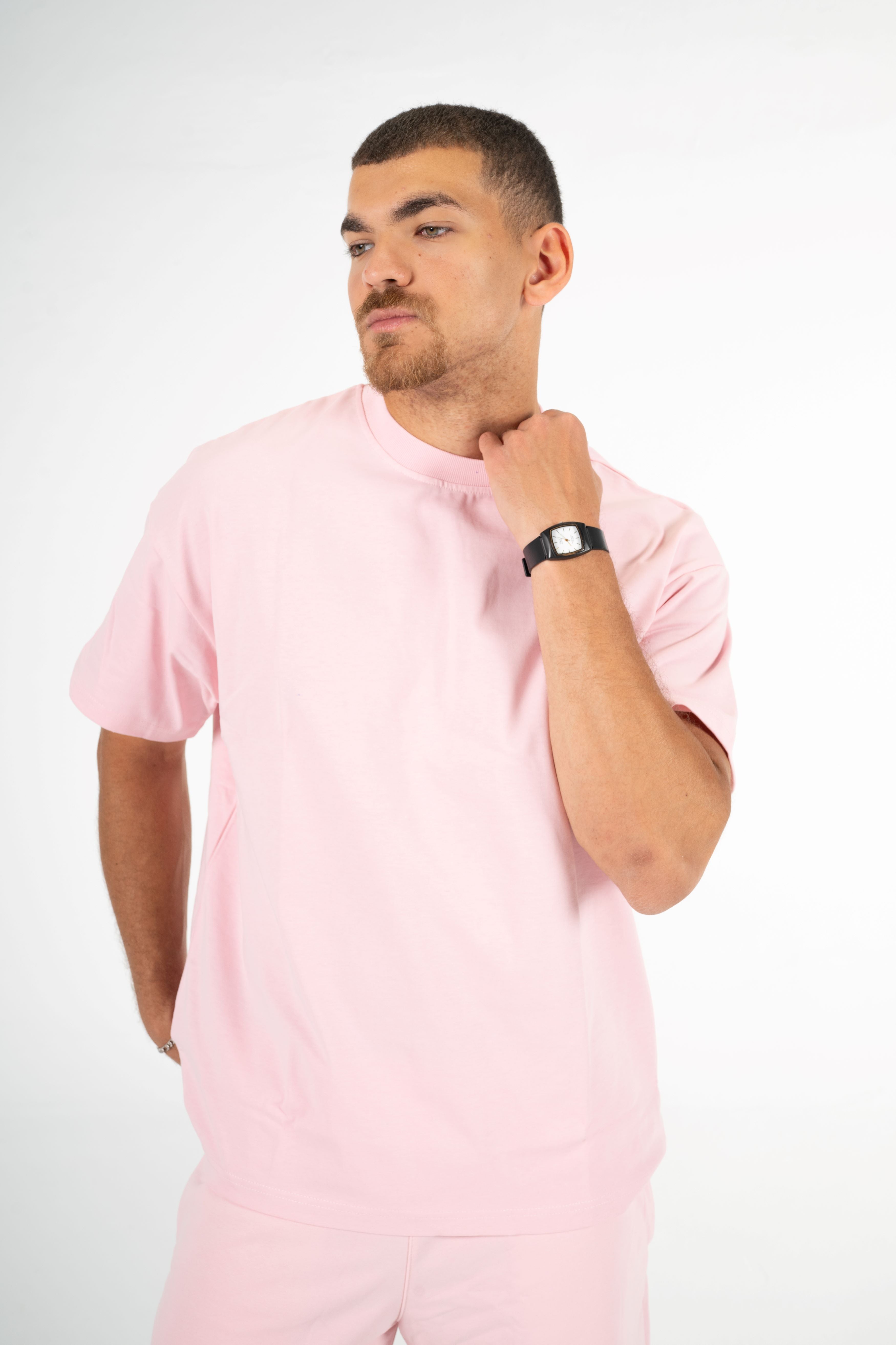 PINK BOX FIT T-SHIRT