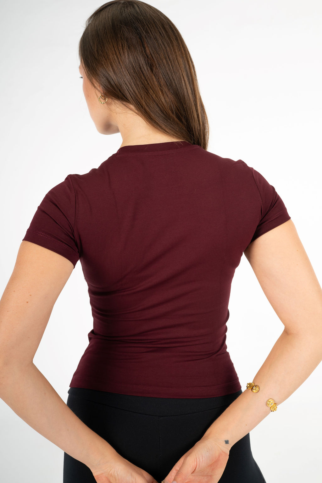 BURGUNDY SHORT SLEEVE