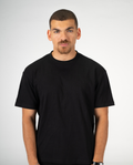 BLACK REGULAR FIT T-SHIRT